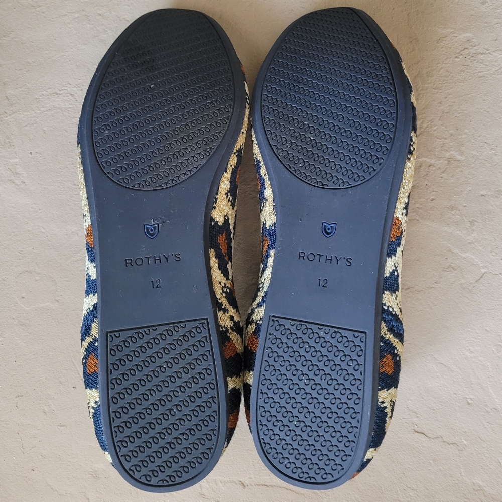Rothy's The Square Big Cat Textile Flat Comfort Shoes Size US 12 - Picture 6 of 7